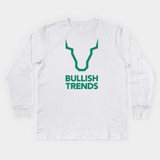 Bullish Momentum: The Power of Growth and Crypto Potential in Bullish Trends Kids Long Sleeve T-Shirt